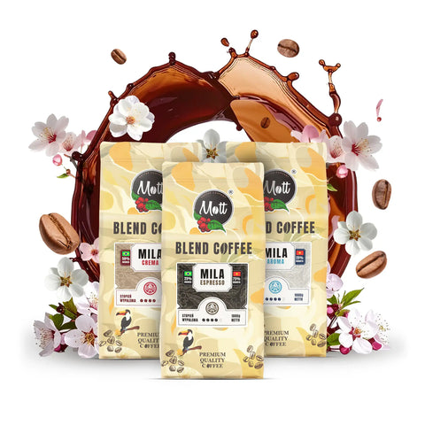 Zestaw kaw 3x Mila 1kg - Mott Coffee