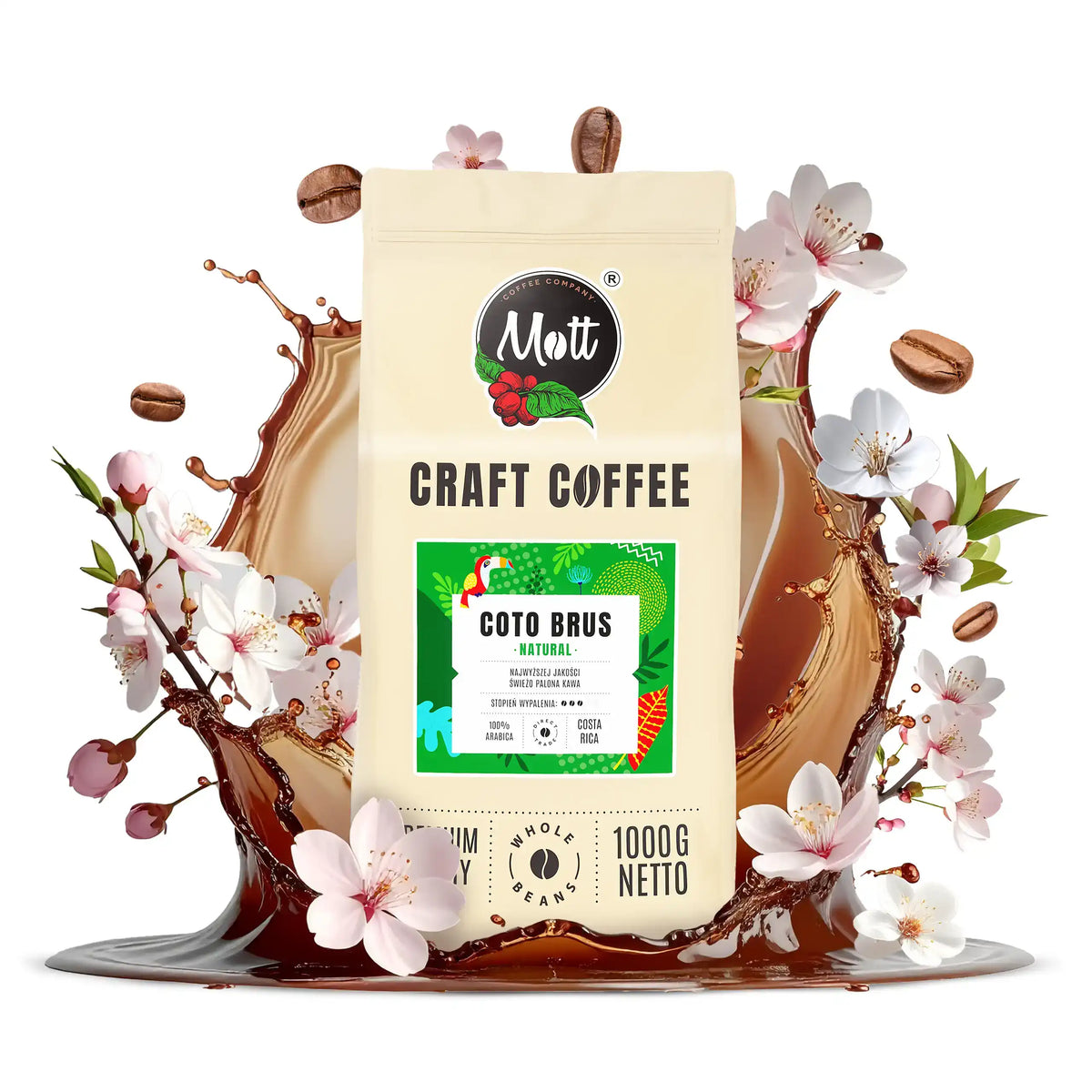 Coto Brus Natural - Kawa ziarnista 1000g - Mott Coffee