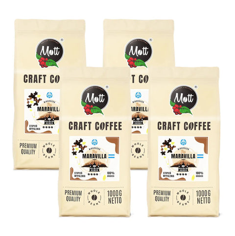 Zestaw kaw ziarnistych Maravilla 4x1kg - Mott Coffee