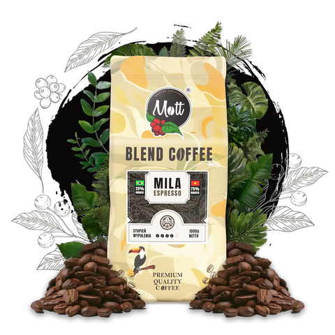 Kawa ziarnista Mila Espresso 1 kg -  Mott Coffee