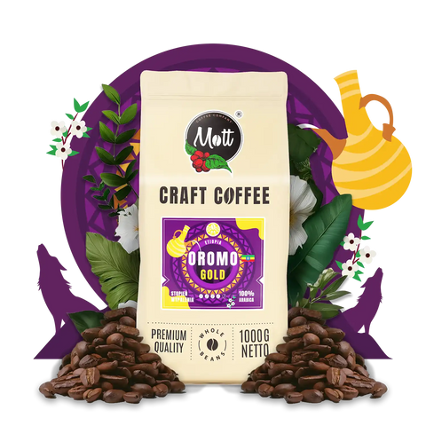 Kawa ziarnista Oromo Gold 1 kg -  Mott Coffee