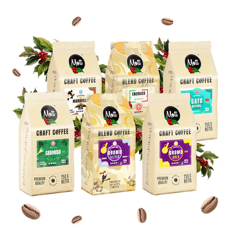 Zestaw kaw ziarnistych 6x 250g - Mott Coffee