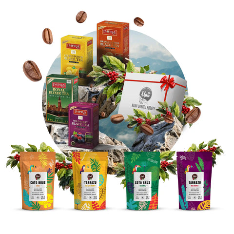 Zestaw prezentowy z kawą Mott Coffee i herbatą - średni