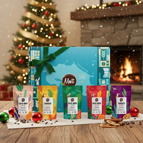 Zestaw kaw ziarnistych 5 x 100g + pudełko prezentowe